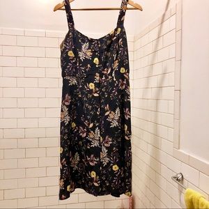 Amour Vert silk button-down dress, size 6 small